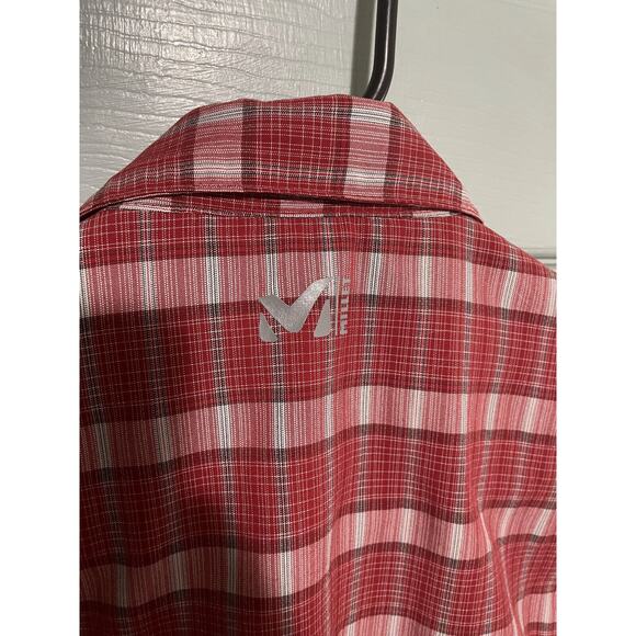 Millet Mountain By Experience Men’s Size Small S Red Plaid Button Short Sleeve - Picture 6 of 11